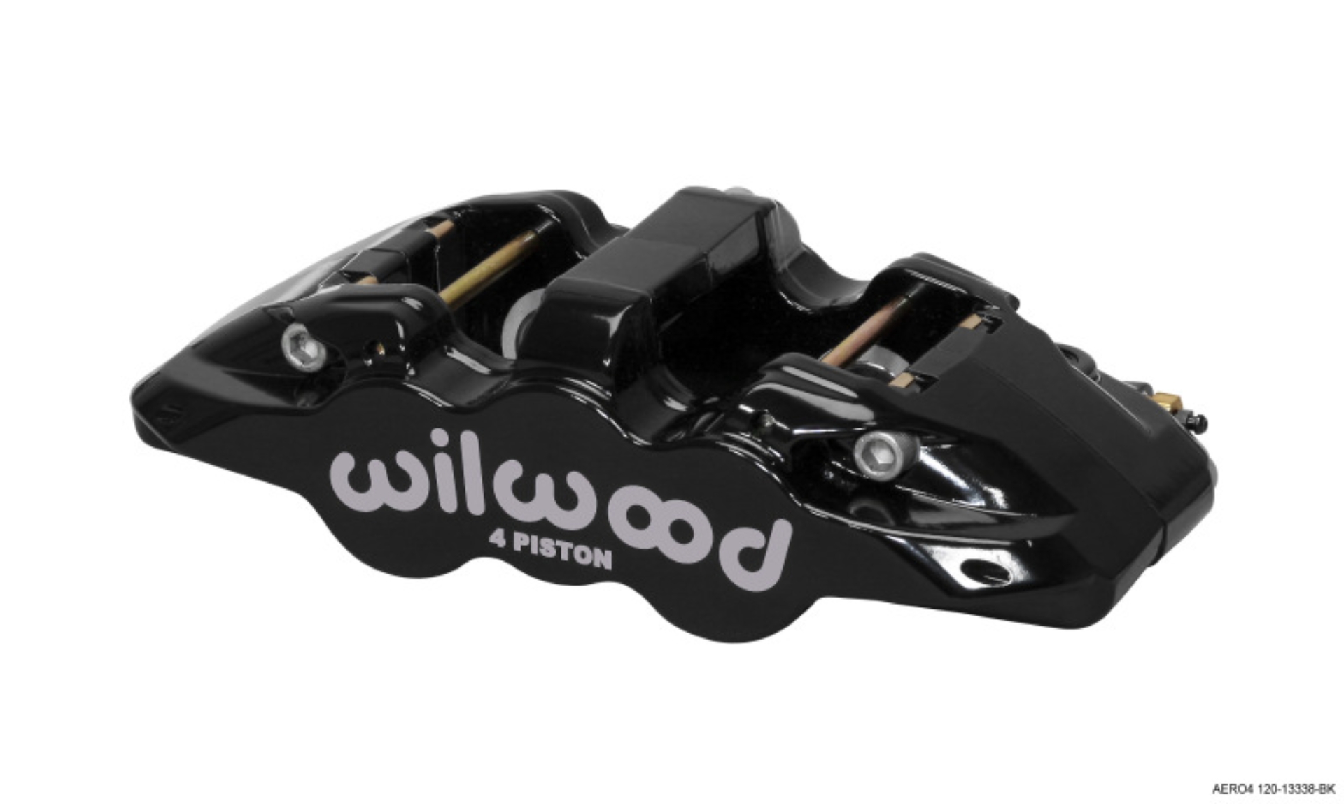 Picture of Wilwood Caliper-Aero4 - Black 1.12/1.12in Pistons 1.10in Disc