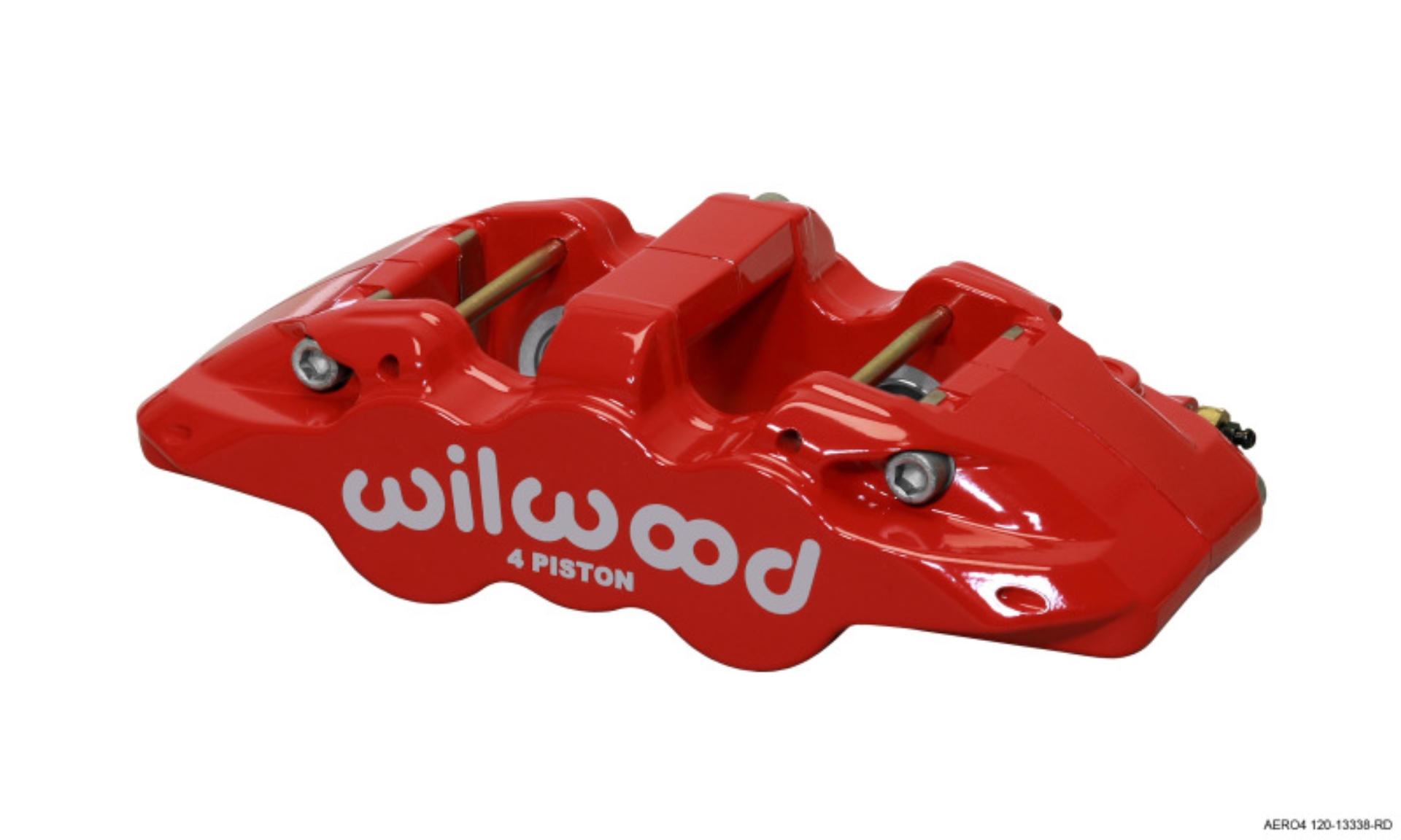 Picture of Wilwood Caliper-Aero4 - Red 1.12/1.12in Pistons 1.10in Disc