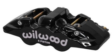 Picture of Wilwood Caliper-Aero6-R/H - Black 1.75/1.38/1.38in Pistons 1.25in Disc