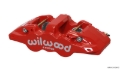 Picture of Wilwood Caliper-Aero4-L/H - Red 1.88/1.62in Pistons 1.25in Disc