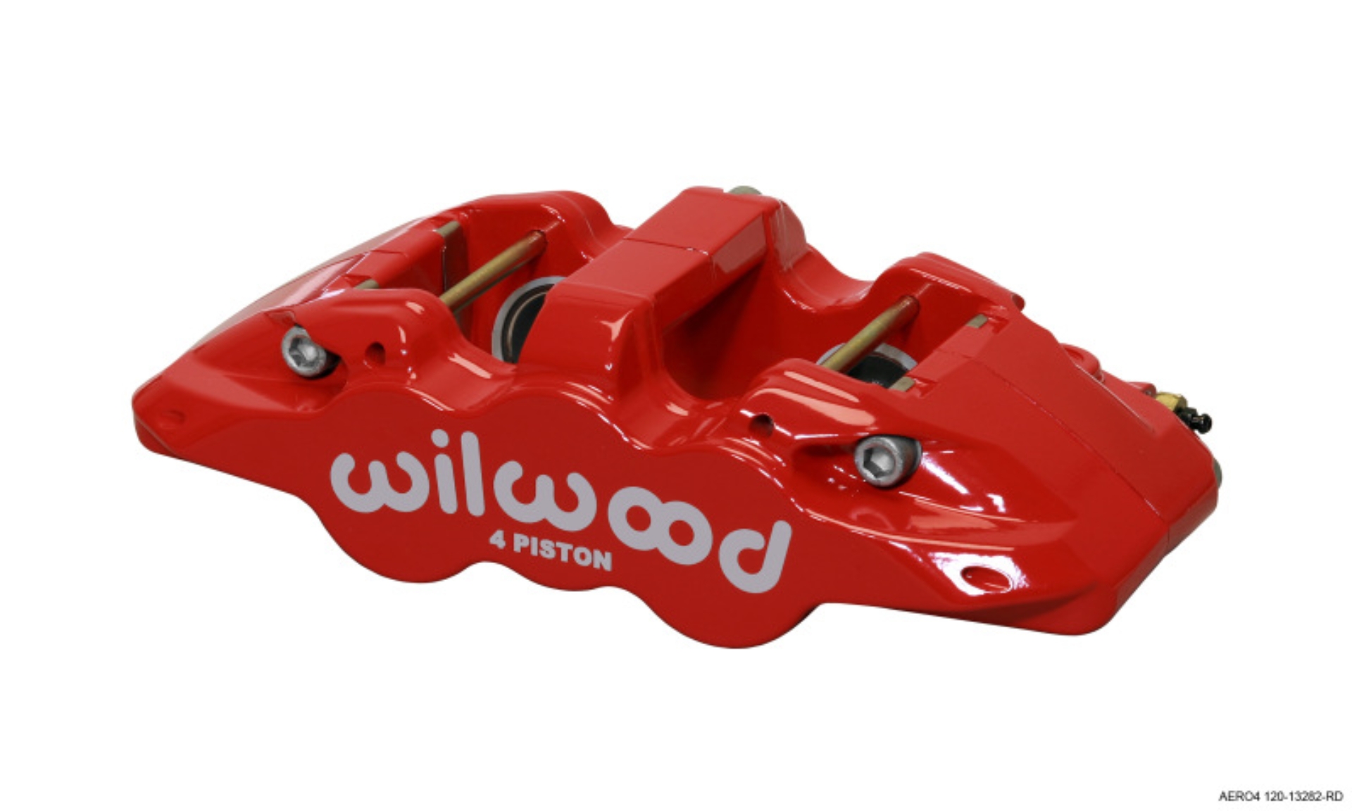 Picture of Wilwood Caliper-Aero4-L/H - Red 1.62/1.38in Pistons 1.25in Disc