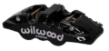 Picture of Wilwood Caliper-Aero4-R/H - Black 1.62/1.38in Pistons 1.25in Disc