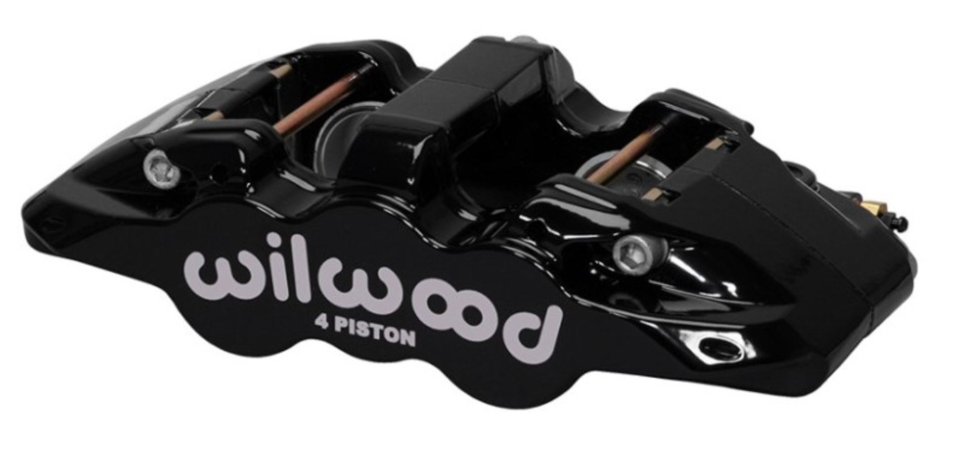 Picture of Wilwood Caliper-Aero4-R/H - Black 1.62/1.38in Pistons 1.25in Disc