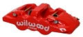 Picture of Wilwood Caliper-Aero4-R/H - Red 1.62/1.38in Pistons 1.25in Disc