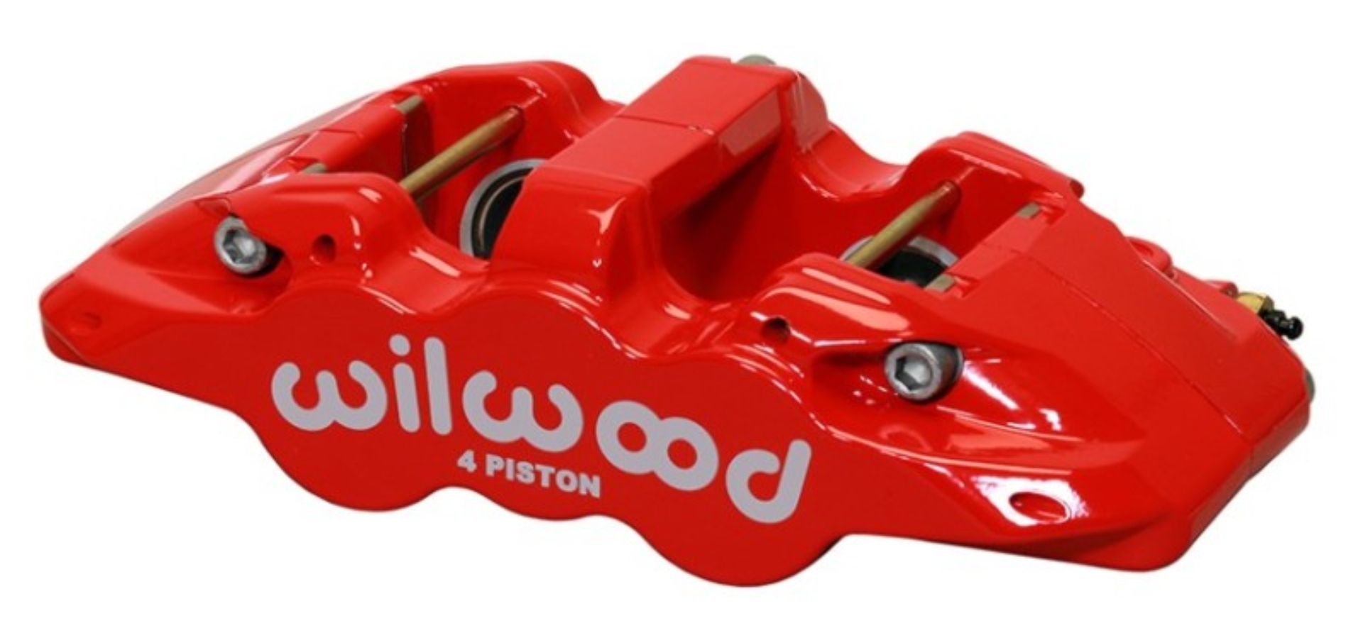 Picture of Wilwood Caliper-Aero4-R/H - Red 1.62/1.38in Pistons 1.25in Disc