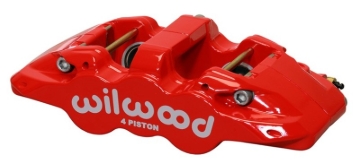 Picture of Wilwood Caliper-Aero4-R/H - Red 1.62/1.38in Pistons 1.25in Disc
