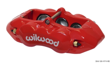 Picture of Wilwood Caliper-D8-6 R/H Front Red 1.88/1.38/1.25in Pistons 1.25in Disc