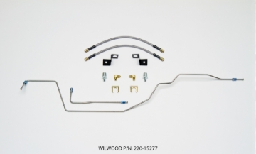 Picture of Wilwood Flexline Kit 14 inch -3 M10-1.0 IF 1/8 NPT 90 Deg w/tubing