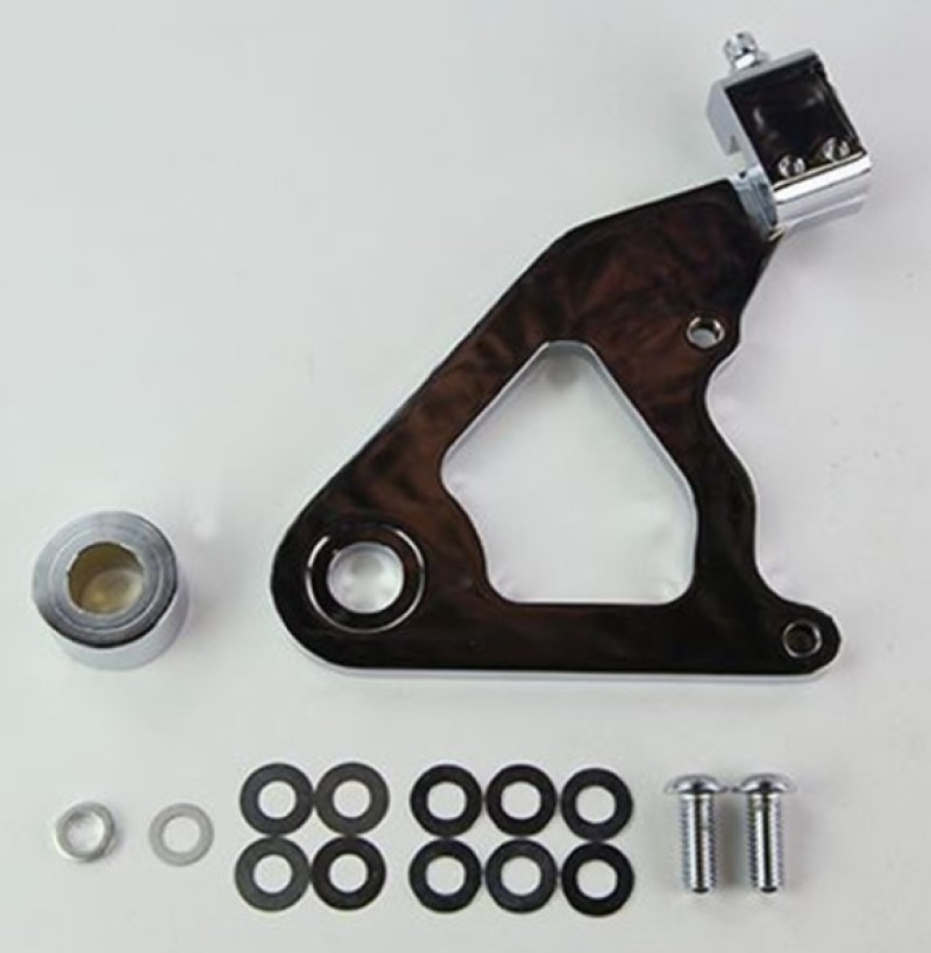 Picture of Wilwood Caliper Mounting Kit Chrome w/Bracket GP310 2000-Present Softail