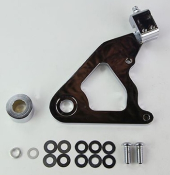 Picture of Wilwood Caliper Mounting Kit Chrome w/Bracket GP310 2000-Present Softail