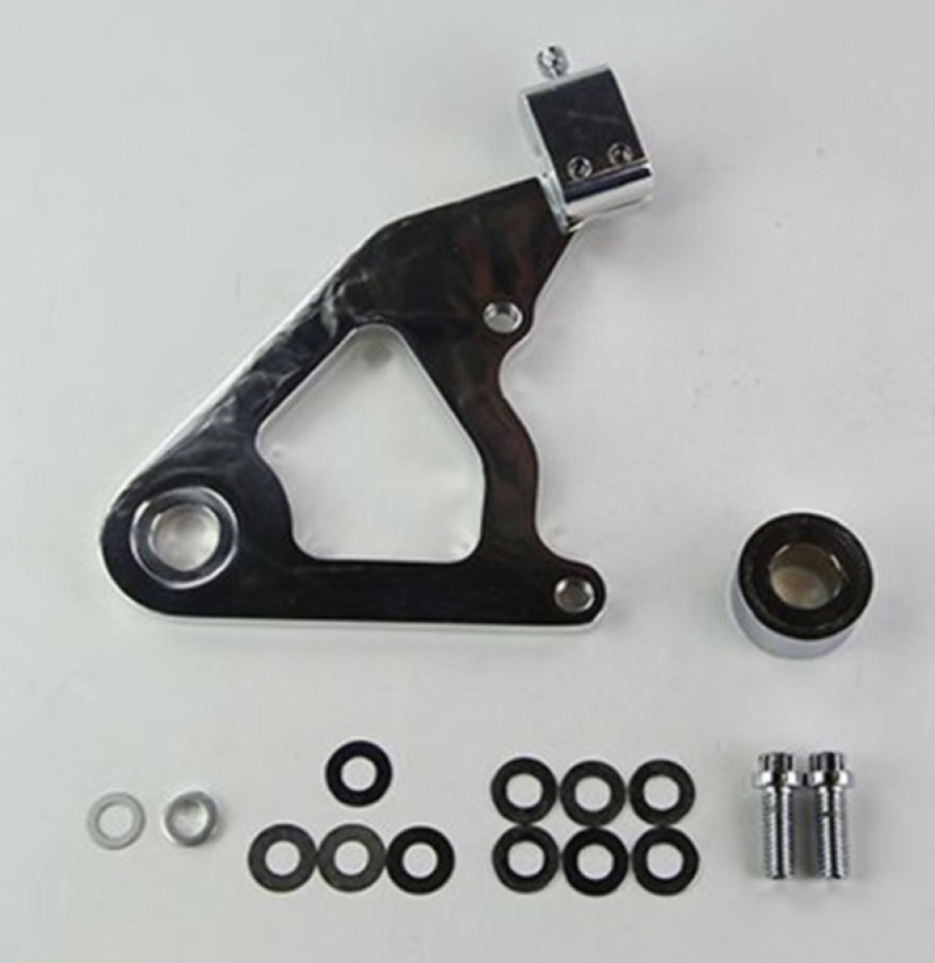 Picture of Wilwood Caliper Mounting Kit Polished w/Bracket GP310 2000-Present Softail