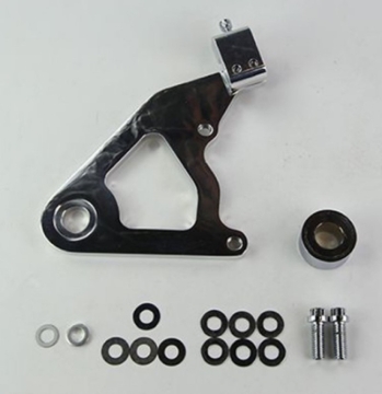 Picture of Wilwood Caliper Mounting Kit Polished w/Bracket GP310 2000-Present Softail