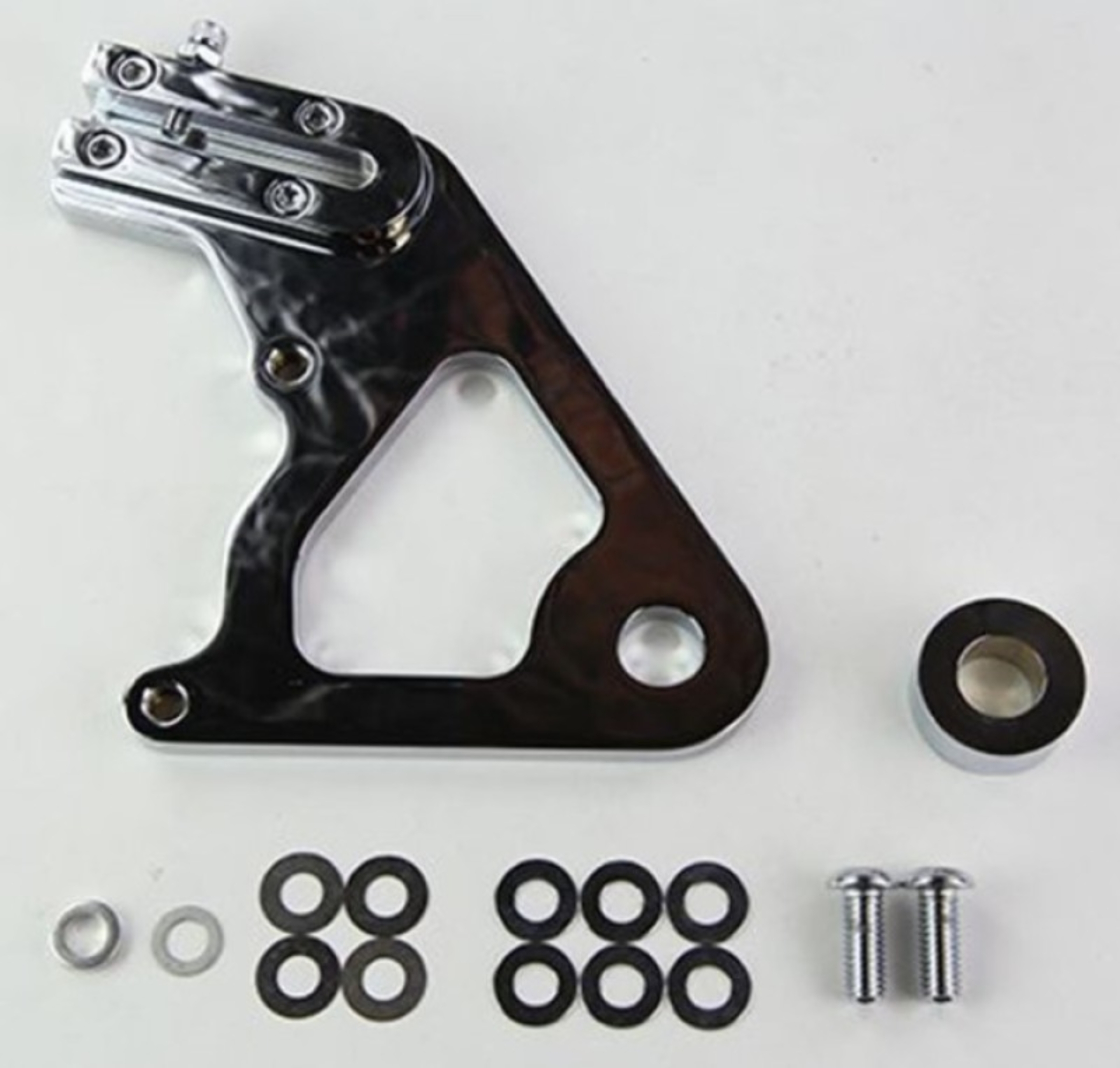 Picture of Wilwood Caliper Mounting Kit Chrome w/Bracket GP310 1984-99 Softail