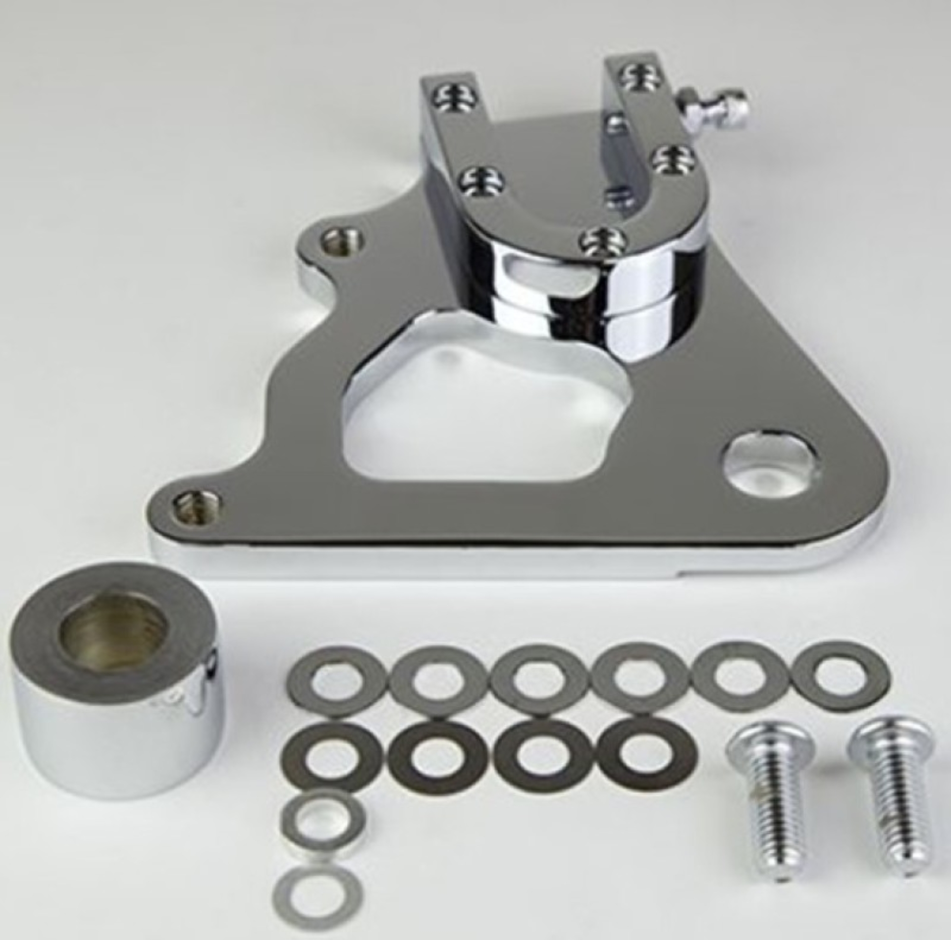 Picture of Wilwood Caliper Mounting Kit Chrome w/Bracket GP310 1984-99 Dyna
