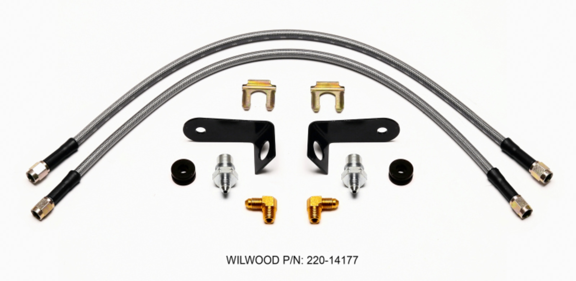 Picture of Wilwood Flexline Kit 20 inch -3 M10-1.0 BF 1/8 NPT 90 Degree