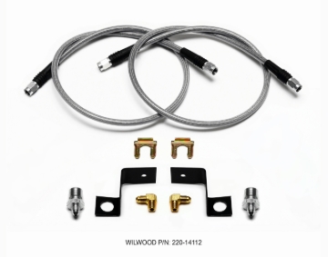 Picture of Wilwood Flexline Kit 30 inch -3 3/8-24 IF 1/8 NPT 90 Degree