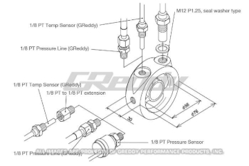 Picture of GReddy Universal Oil Filter Block Adapter