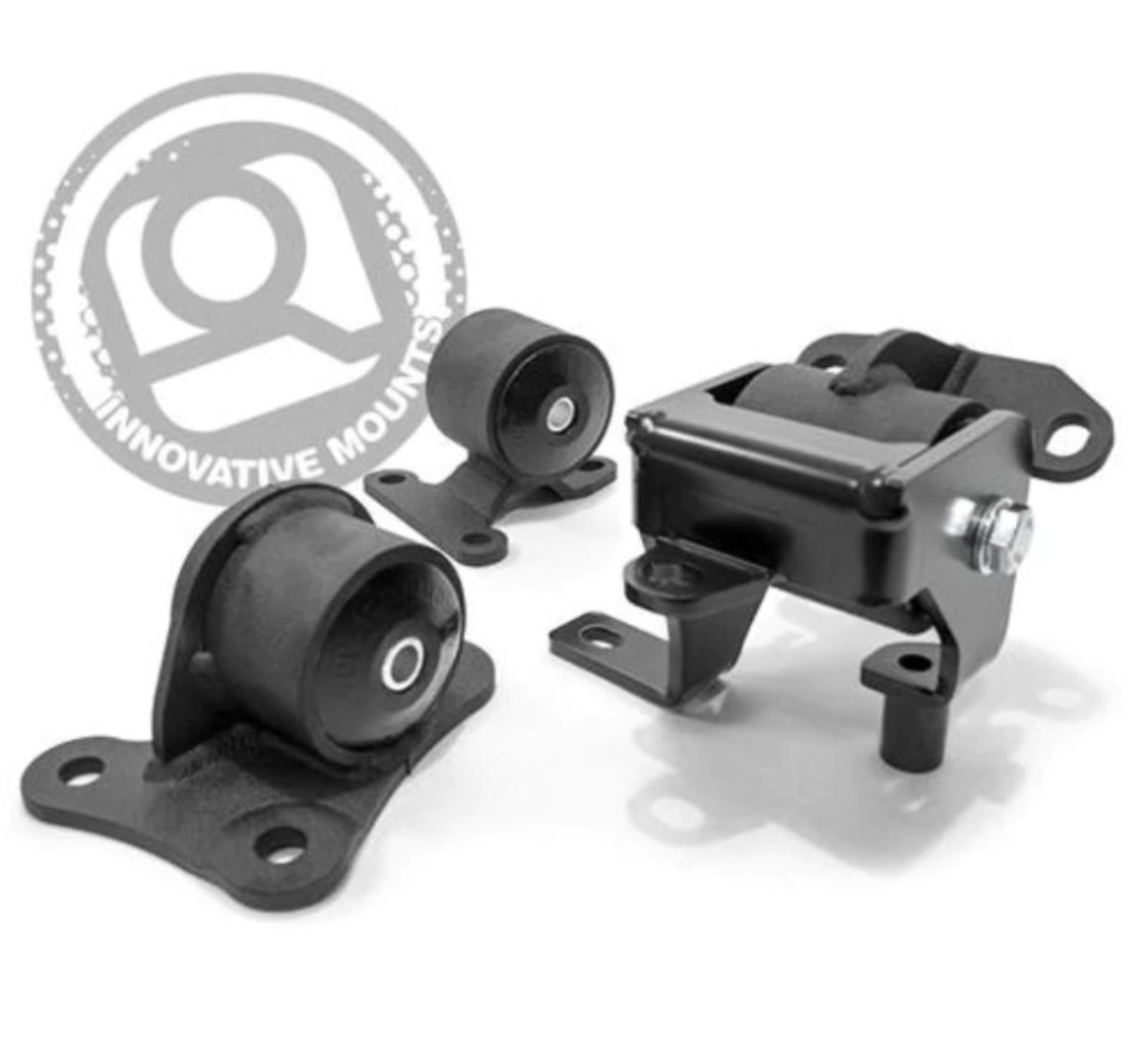 Picture of Innovative 97-01 Honda Prelude H/F Series Black Replacement Steel Mounts 75A Bushings