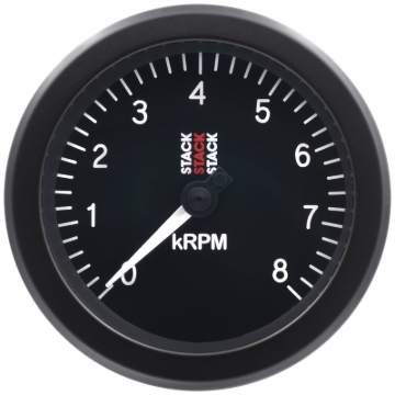 Picture of Autometer Stack Sport 88mm 0-8K RPM Tachometer - Black