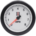 Picture of Autometer Stack Sport 88mm 0-8K RPM Tachometer - White