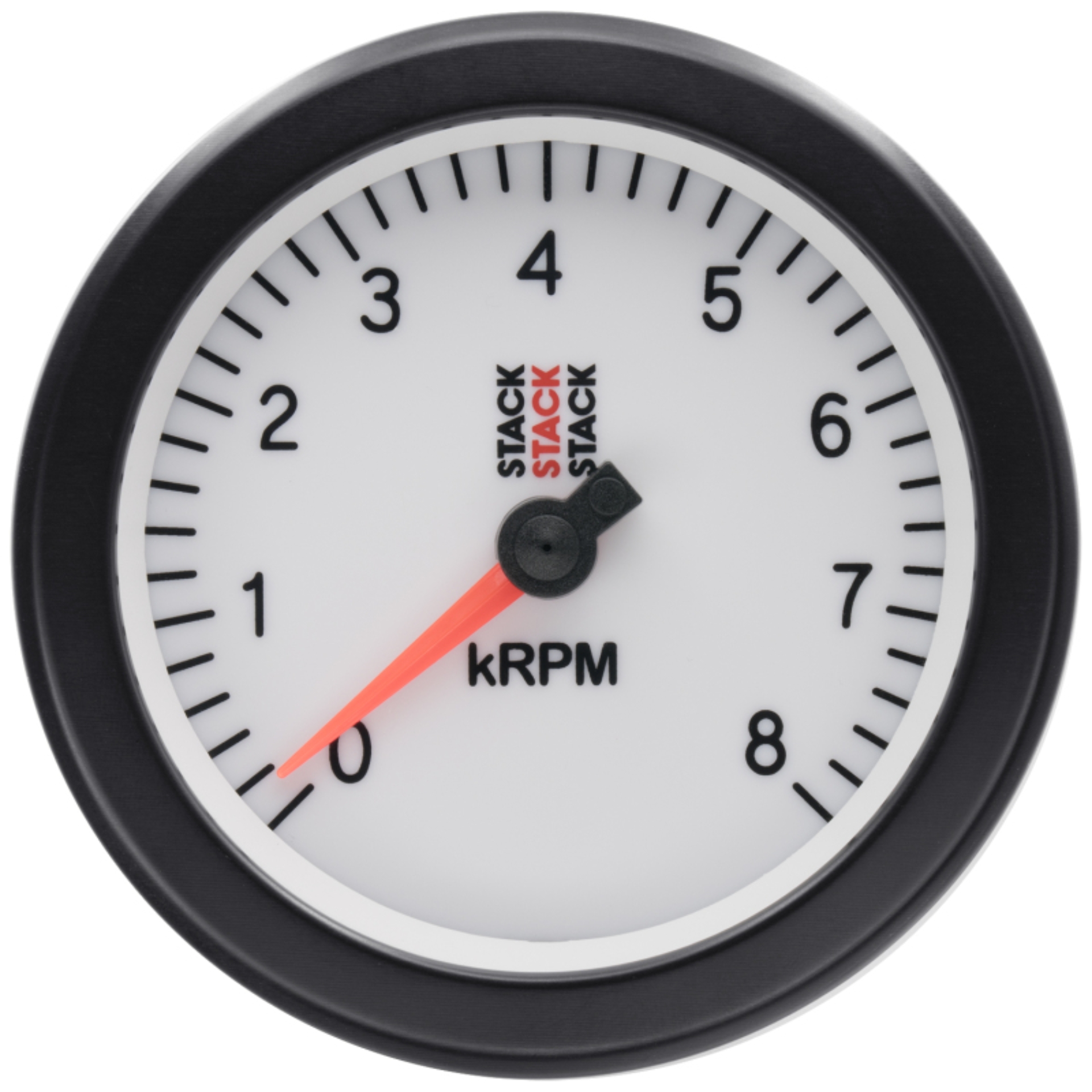 Picture of Autometer Stack Sport 88mm 0-8K RPM Tachometer - White
