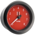 Picture of Autometer Stack Sport 88mm 0-8K RPM Tachometer - Red