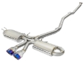 Picture of aFe Takeda 3in 304 SS Cat-Back Exhaust System w/ Blue Tips 2017 Honda Civic Si I4 1.5L (t)