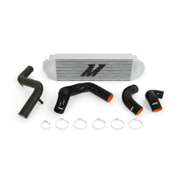 Picture of Mishimoto 2013+ Ford Focus ST Silver Intercooler w/ Black Pipes