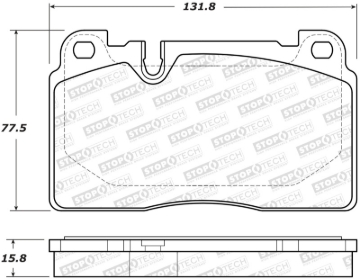 Picture of Street Brake Pads with Shims and Hardware