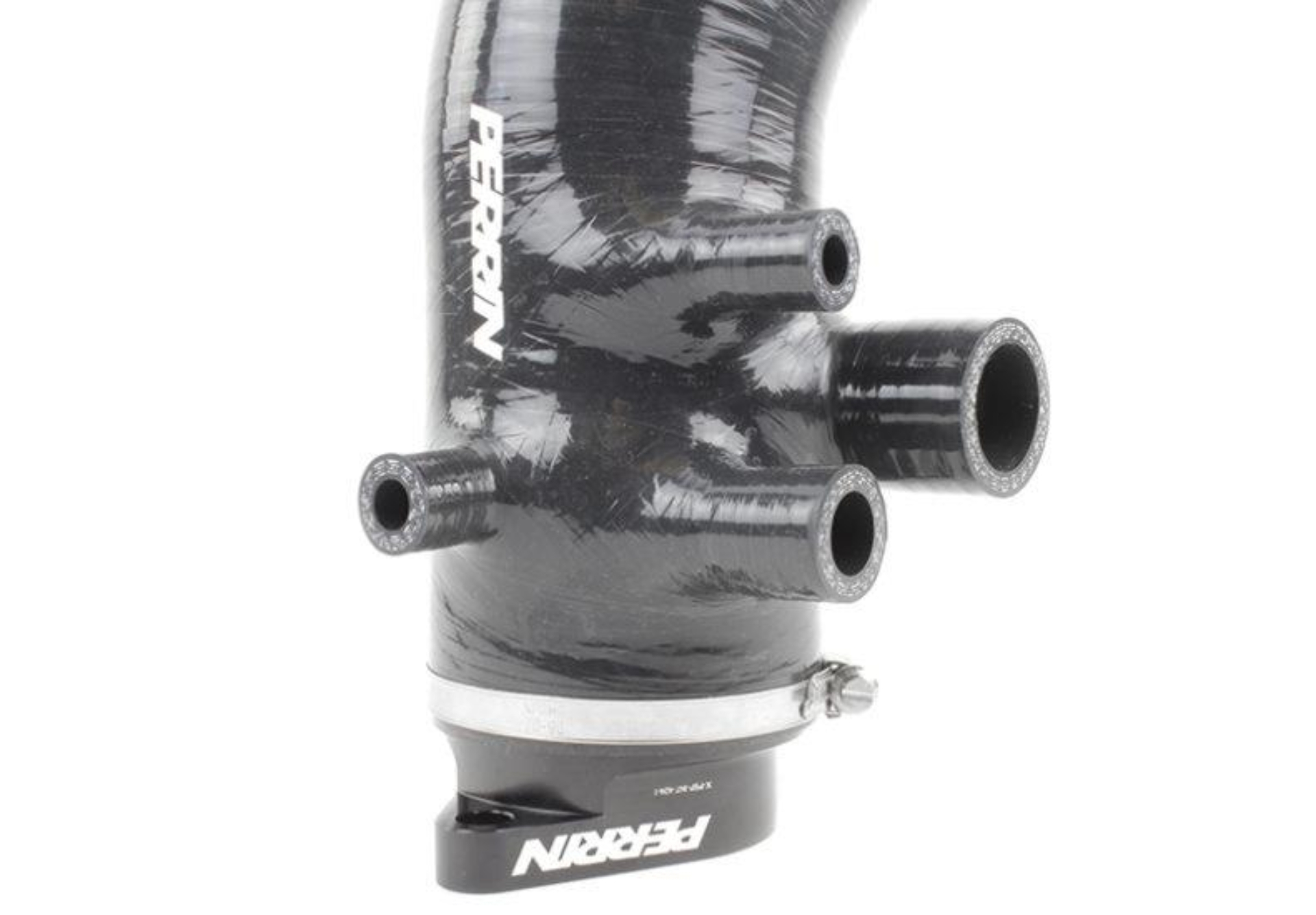 Picture of PERRIN 15-21 Subaru WRX / 14-18 Forester XT Turbo Inlet Hose 3in. w/ Turbo Adapter Flange - Black