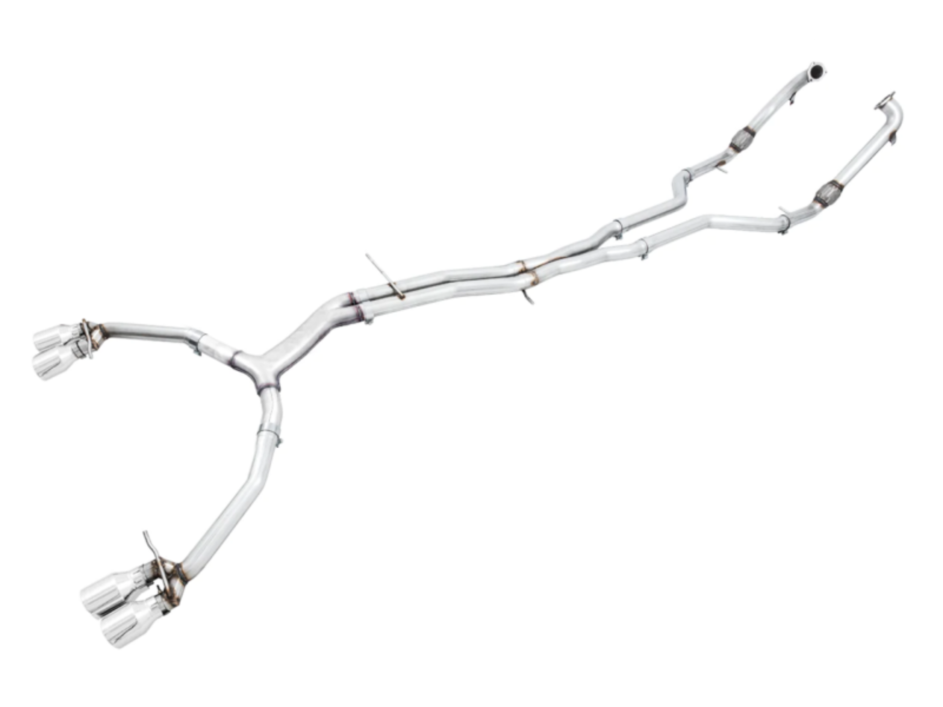 Picture of AWE Tuning Audi B9 S5 Sportback Track Edition Exhaust - Non-Resonated (Silver 102mm Tips)