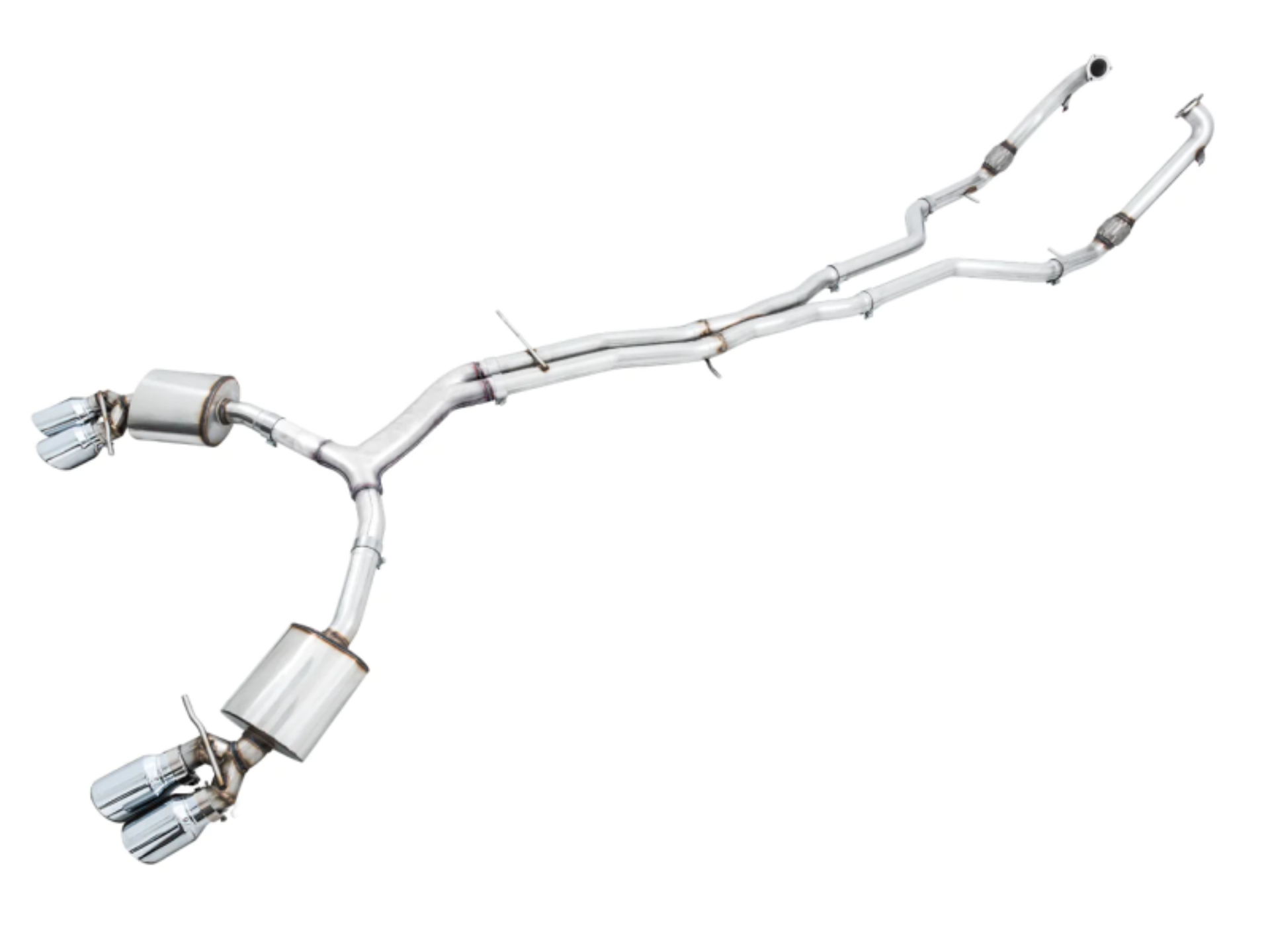 Picture of AWE Tuning Audi B9 S5 Sportback Touring Edition Exhaust - Non-Resonated (Silver 102mm Tips)