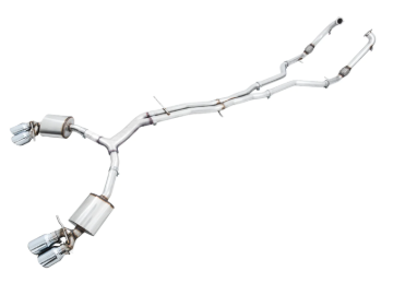 Picture of AWE Tuning Audi B9 S5 Sportback Touring Edition Exhaust - Non-Resonated (Silver 102mm Tips)
