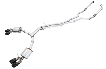 Picture of AWE Tuning Audi B9 S5 Sportback Touring Edition Exhaust - Non-Resonated (Black 102mm Tips)