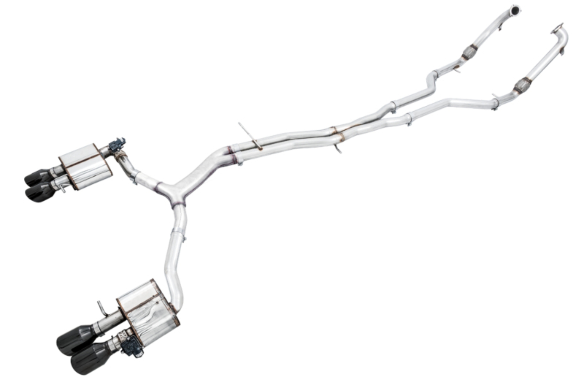 Picture of AWE Tuning Audi B9 S5 Sportback SwitchPath Exhaust - Non-Resonated (Black 102mm Tips)