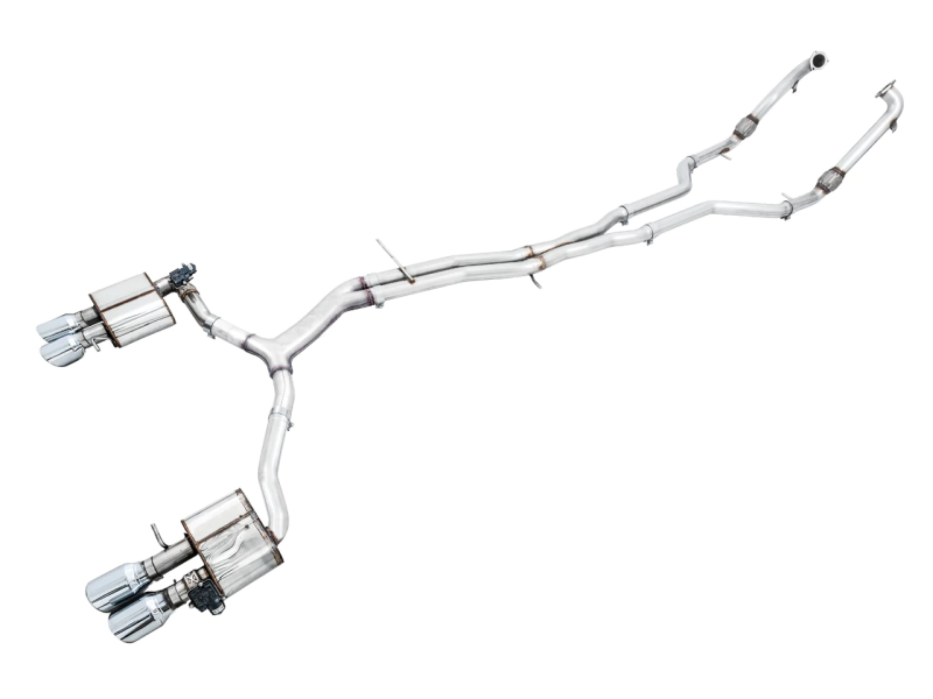 Picture of AWE Tuning Audi B9 S5 Sportback SwitchPath Exhaust - Non-Resonated (Silver 102mm Tips)