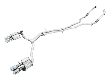 Picture of AWE Tuning Audi B9 S5 Sportback SwitchPath Exhaust - Non-Resonated (Silver 102mm Tips)