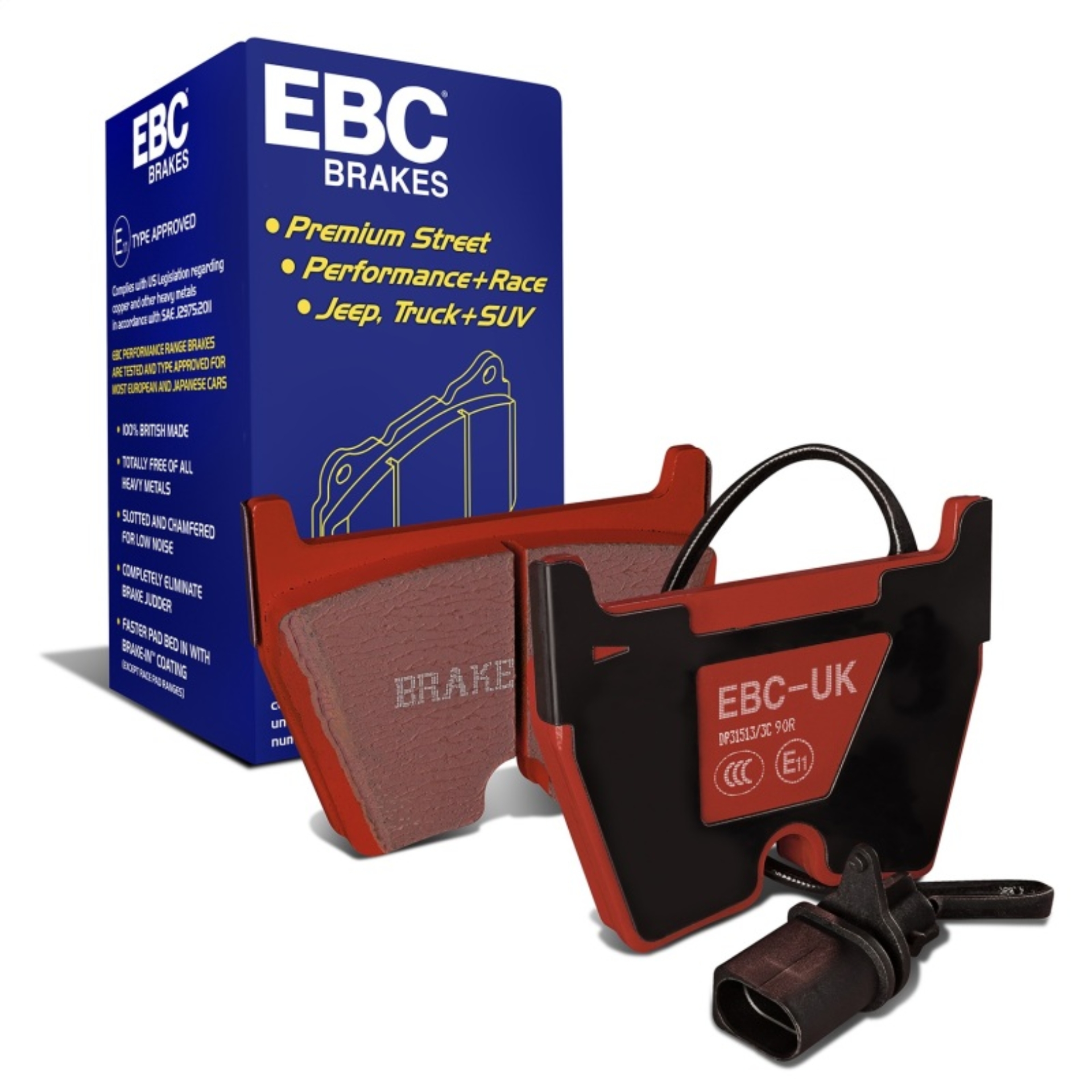 Picture of EBC 17-18 Audi  RS3 Redstuff Front Brake Pads