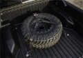 Picture of N-Fab Bed Mounted Rapid Tire Strap Universal - Gloss Black - Black Strap