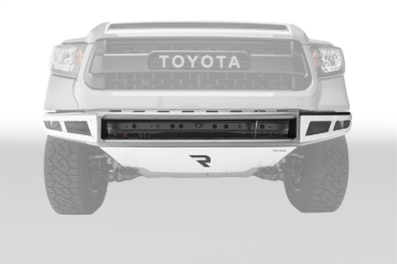Picture of N-Fab M-RDS Front Bumper 14-17 Toyota Tundra - Gloss Black w/Silver Skid Plate