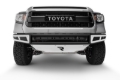 Picture of N-Fab M-RDS Front Bumper 14-17 Toyota Tundra - Gloss Black w/Silver Skid Plate