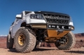 Picture of N-Fab M-RDS Front Bumper 15-17 Chevy Colorado - Tex. Black w/Silver Skid Plate