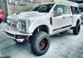 Picture of N-Fab M-RDS Front Bumper 2017 Ford F250/F350 Super Duty - Tex. Black w/Silver Skid Plate