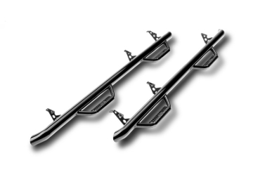 Picture of N-Fab Nerf Step 10-17 Dodge Ram 2500/3500 Mega Cab 6.4ft Bed - Gloss Black - W2W - 3in