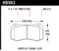 Picture of Hawk 06-07 Dodge Magnum SRT8 / 06-09 Challenger SRT8 / 05-07/09 Chrysler 300 C SRT8 HPS Street Front
