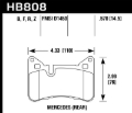 Picture of Hawk 2012-2015 Mercedes Benz C63 AMG Rear HPS 5.0 Brake Pads
