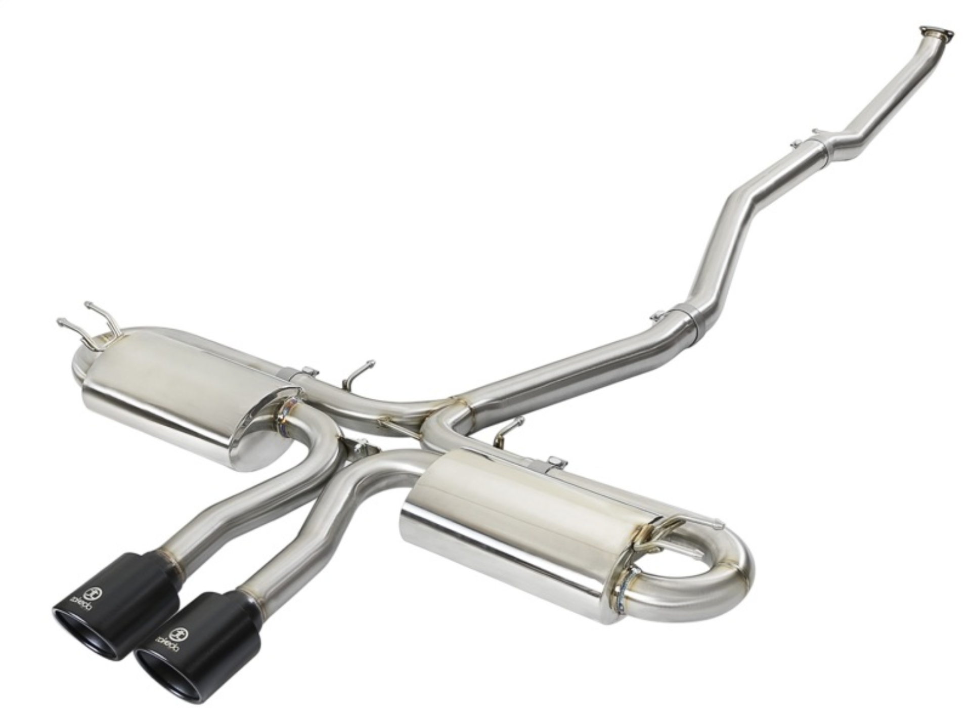 Picture of aFe Takeda 3in 304 SS Cat-Back Exhaust System w/ Black Tips 2017+ Honda Civic Si (4dr) I4 1.5L (t)