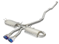 Picture of aFe Takeda 3in 304 SS Cat-Back Exhaust System w/ Blue Tips 2017+ Honda Civic Si 4Dr I4 1.5L (t)