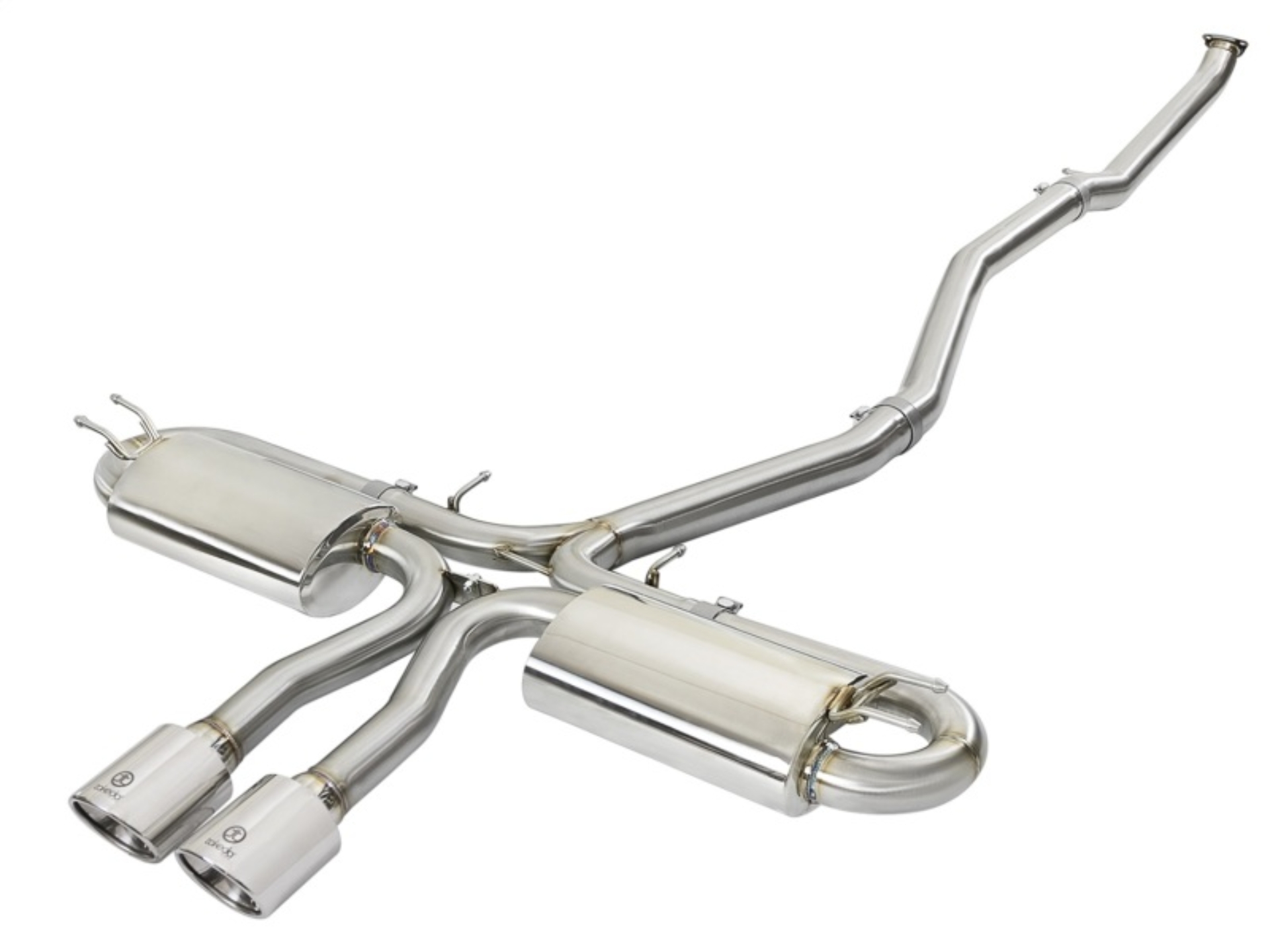 Picture of aFe Takeda 3in 304 SS Cat-Back Exhaust System w/Polished Tips 2017+ Honda Civic Si (4dr) I4 1.5L (t)