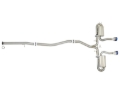 Picture of aFe Takeda 3in 304 SS Cat-Back Exhaust System w/ Blue Tips 2017+ Honda Civic Si 4Dr I4 1.5L (t)